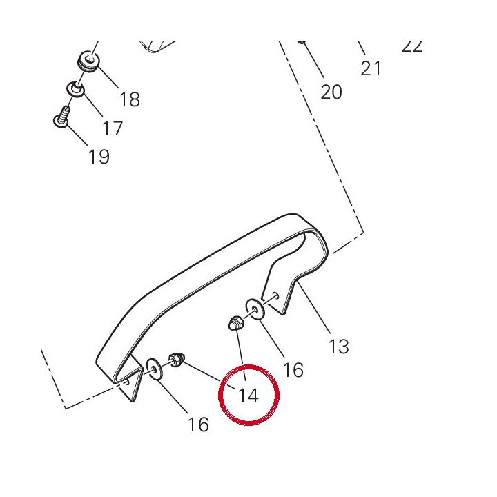 Écrou borgne M6 74910021A — réf. 74910021A | Ducati Store