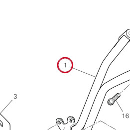 Repose-Pieds arrière droit — réf. 46510761CA | Ducati Store