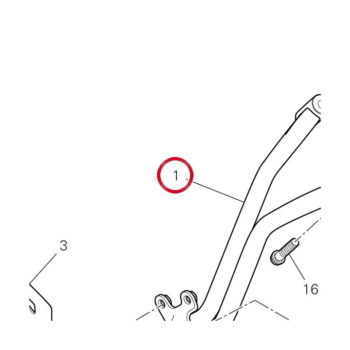 Repose-Pieds arrière droit — réf. 46510761CA | Ducati Store