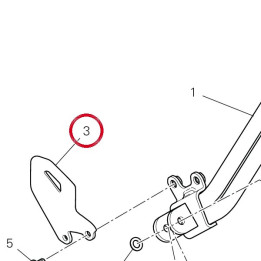 Pare-Talon droit 4601E941BA — réf. 4601E941BA | Ducati Store
