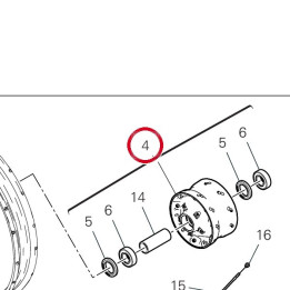 Moyeu roue avant — réf. 16220881BA | Ducati Store