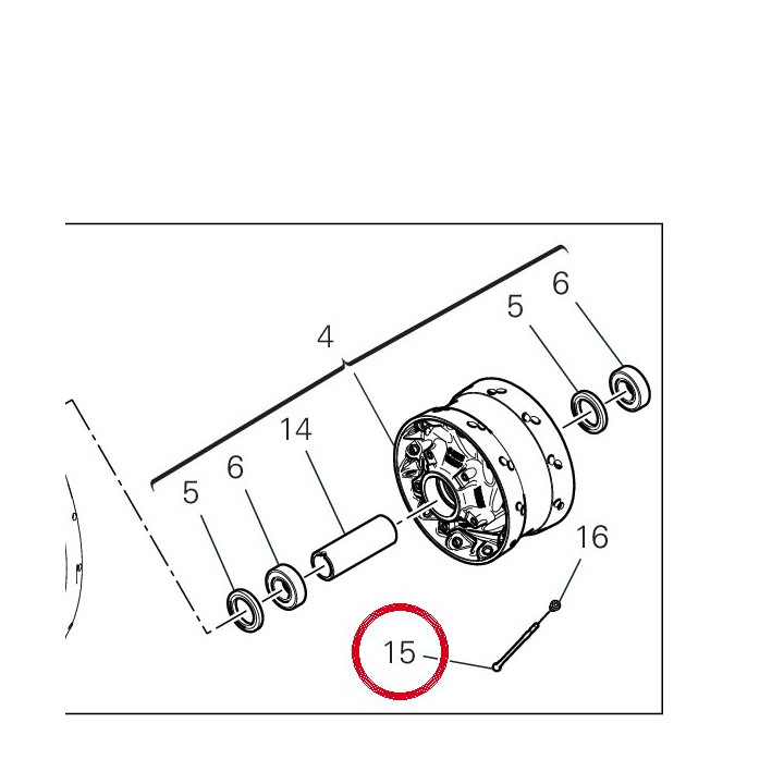 Rayon roue 49610141B — réf. 49610141B | Ducati Store