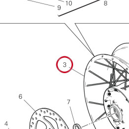 Jante de roue arrière — réf. 50222453AA | Ducati Store
