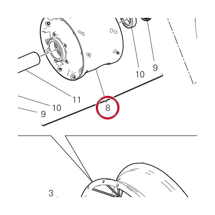 Mozzo posteriore — réf. 16220892BA | Ducati Store