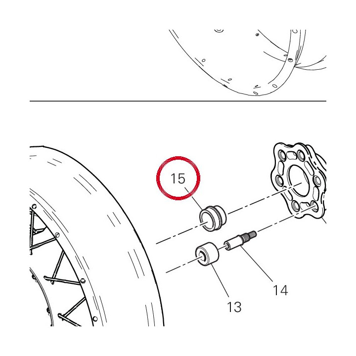 Entretoise 71316451AA — réf. 71316451AA | Ducati Store