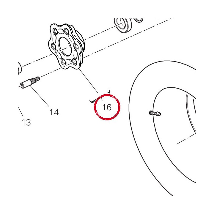 Bride Porte-Couronne — réf. 16022501A | Ducati Store