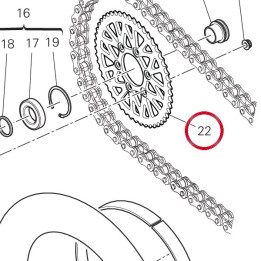 Couronne 49412141AA — réf. 49412141AA | Ducati Store