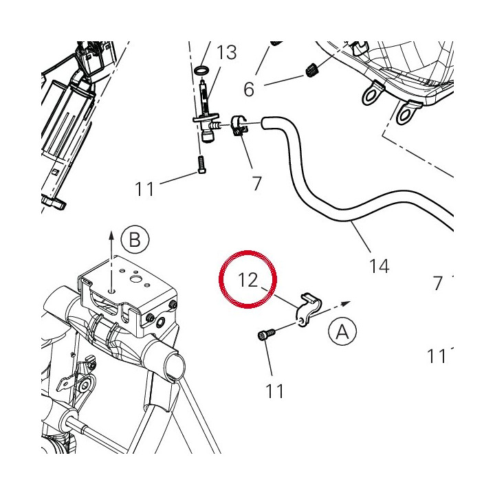 Equerre 8301B831AA — réf. 8301B831AA | Ducati Store