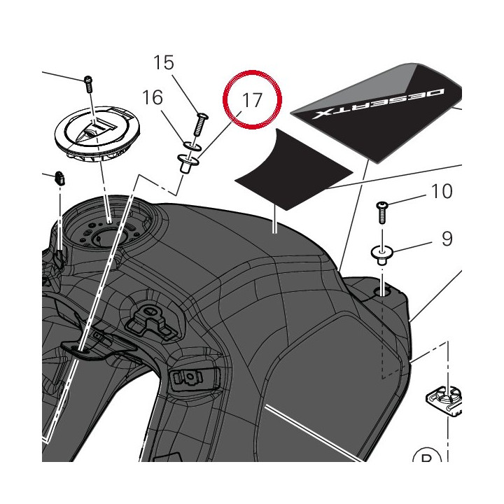 Entretoise 71616401A — réf. 71616401A | Ducati Store