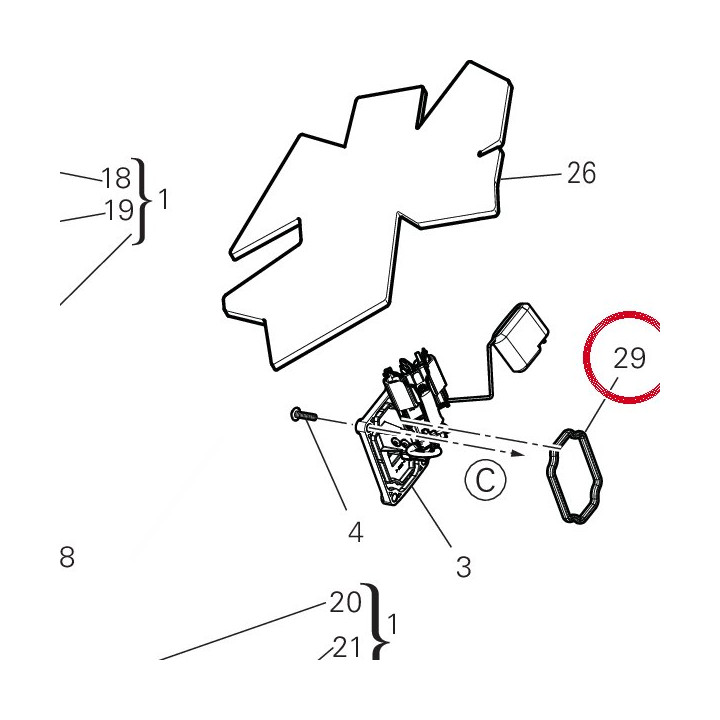 Joint jauge niveau essence — réf. 69929751A | Ducati Store