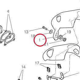 Pare-Chaleur vertical — réf. 46111122B | Ducati Store