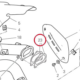 Joint tuyau échappement — réf. 79010151A | Ducati Store