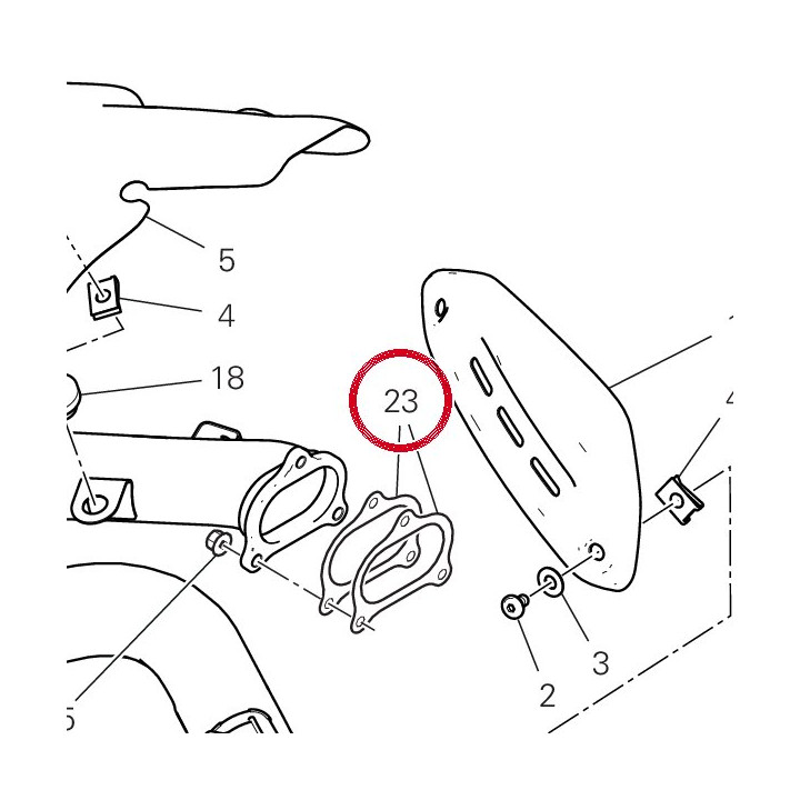 Joint tuyau échappement — réf. 79010151A | Ducati Store