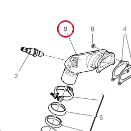 Tuyau échappement vertical — réf. 57115143A | Ducati Store