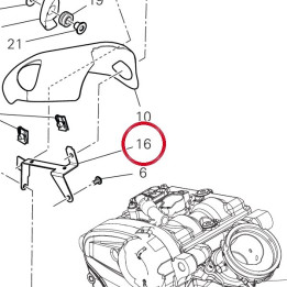 Bride de support — réf. 8301L102BA | Ducati Store