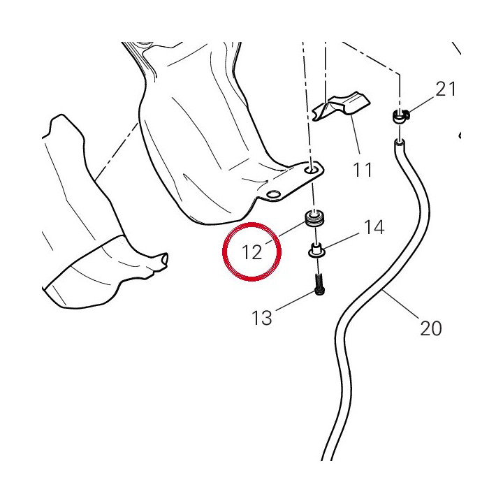 Caoutchouc 76412101B — réf. 76412101B | Ducati Store