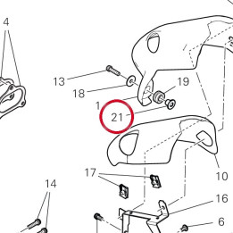 Entretoise 6,5X10X9,5 — réf. 71610221BB | Ducati Store