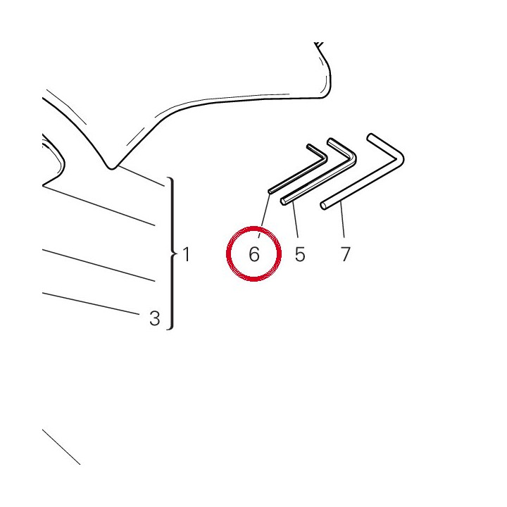 Clé À Six-Pans male 3Mm — réf. 69710161A | Ducati Store