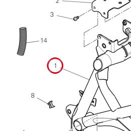 Cadre 47018382BA — réf. 47018382BA | Ducati Store