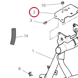 Plate fix seat 8271H591AA — réf. 8271H591AA | Ducati Store