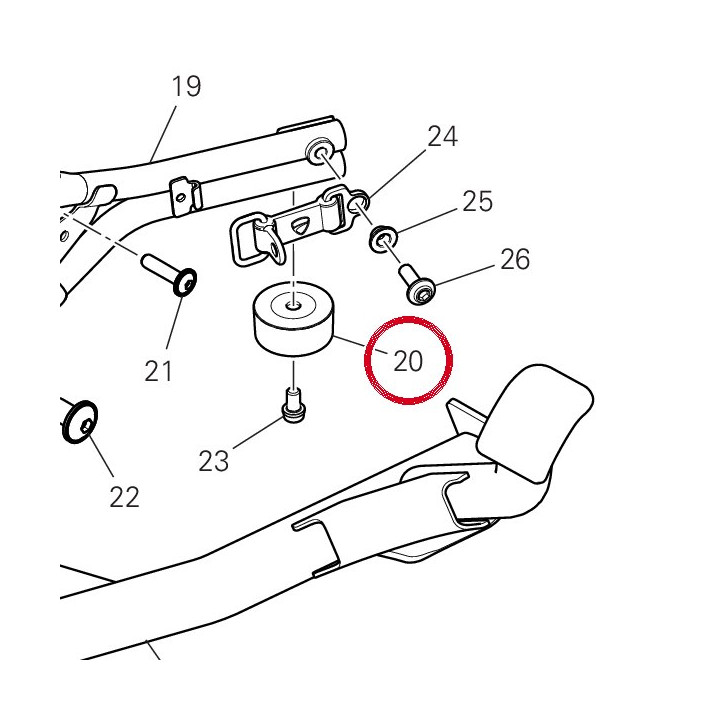Tampon caoutchouc 86610621A — réf. 86610621A | Ducati Store