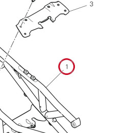 Bride arrière 47018391BA — réf. 47018391BA | Ducati Store