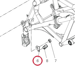 Equerre guide tuyau — réf. 8271L232AA | Ducati Store