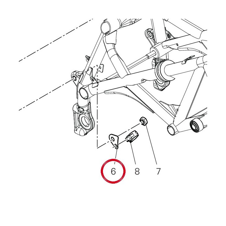Equerre guide tuyau — réf. 8271L232AA | Ducati Store