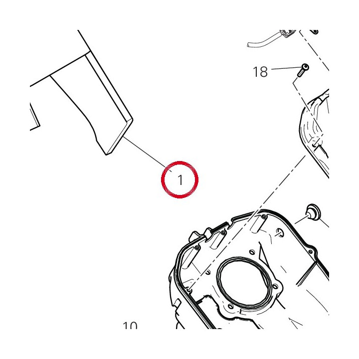 Calotte insonorisante — réf. 48613051A | Ducati Store