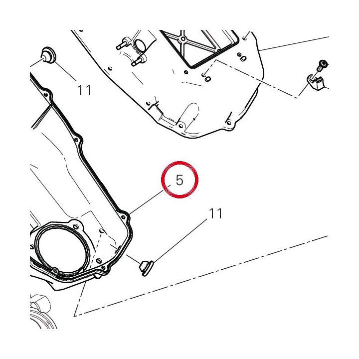 Couvercle airbox supérieur — réf. 44219664A | Ducati Store