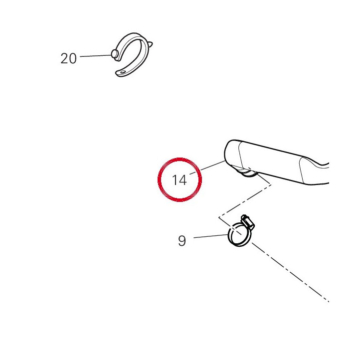 Tuyau Blow-By 87614101A — réf. 87614101A | Ducati Store