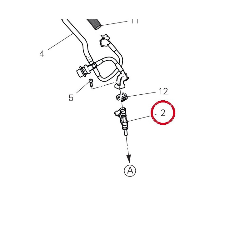 Injector 28040441A — réf. 28040441A | Ducati Store