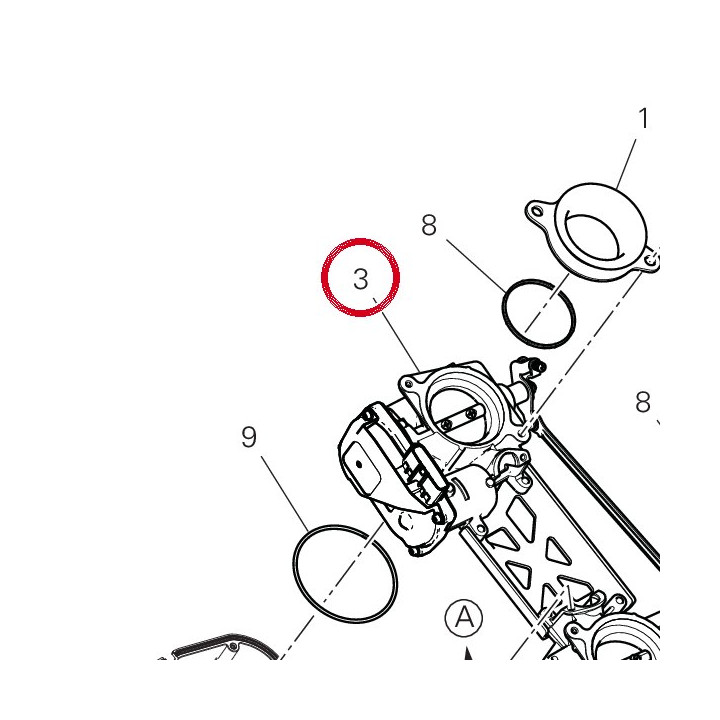 Corps papillon 28240932A — réf. 28240932A | Ducati Store