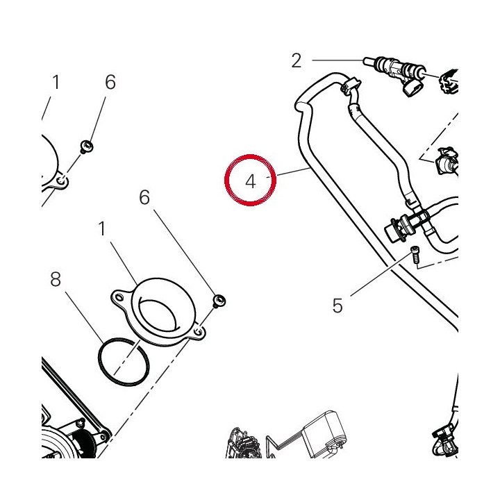 Tour/Parcours tuyaux — réf. 59024171A | Ducati Store