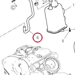 Rubber breather pipe — réf. 93511151A | Ducati Store