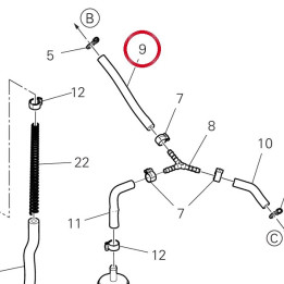 Tuyau 93511171A — réf. 93511171A | Ducati Store
