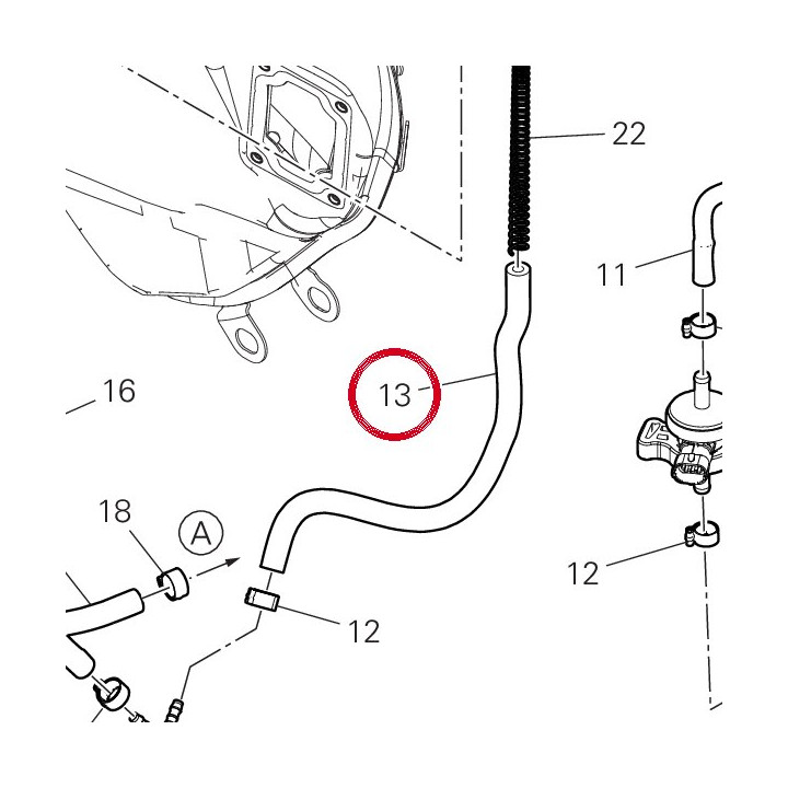 Tubo redex uht 6X13 L470 — réf. 93512021A | Ducati Store