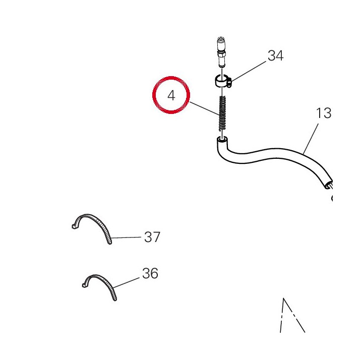 Spring fuel tank hose — réf. 79917291A | Ducati Store