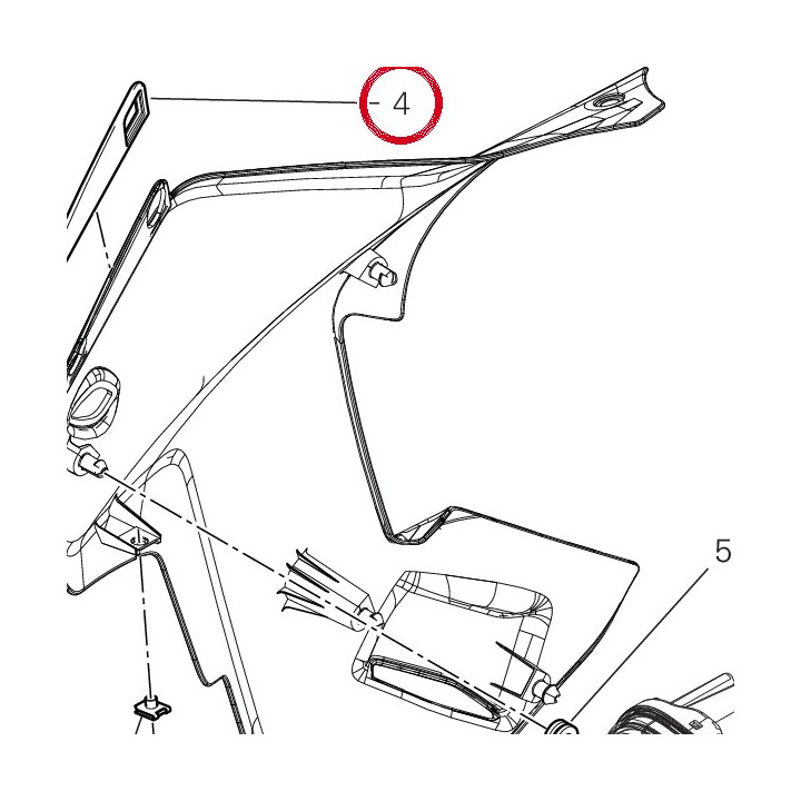 Rubber pad plexi fix — réf. 76417671A | Ducati Store