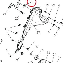 Rubber pad fix fairing — réf. 76417661A | Ducati Store