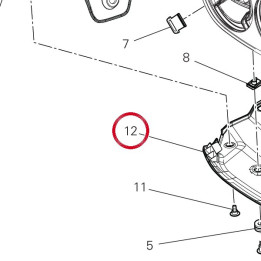 Lower cover head lamp — réf. 4601M211A | Ducati Store