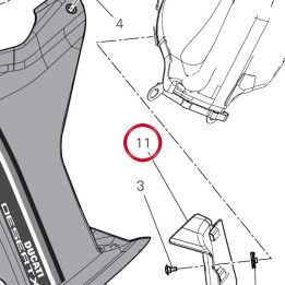 Ouie radiateur droit — réf. 48412862A | Ducati Store