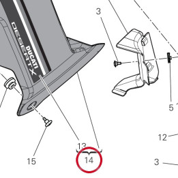Carene gauche 480PC882AA — réf. 480PC882AA | Ducati Store