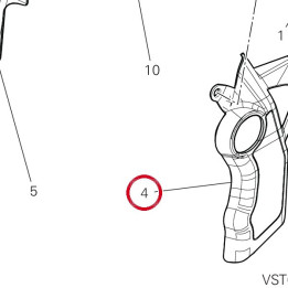 Calotte gauche 4601M471B — réf. 4601M471B | Ducati Store