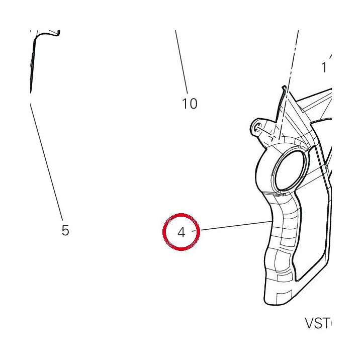 Calotte gauche 4601M471B — réf. 4601M471B | Ducati Store