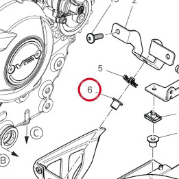 Entretoise 5.5X10X16 — réf. 71611431A | Ducati Store