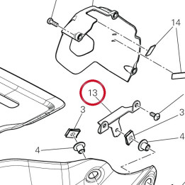 Bracket 8301B931AA — réf. 8301B931AA | Ducati Store