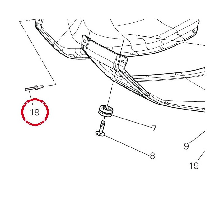 Rivet 73640431A — réf. 73640431A | Ducati Store