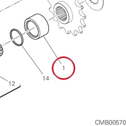 Entretoise pignon 71313931B — réf. 71313931B | Ducati Store