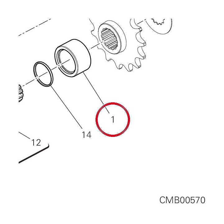 Entretoise pignon 71313931B — réf. 71313931B | Ducati Store